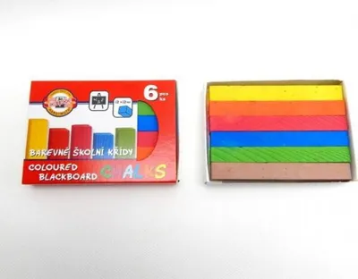 Zdjęcie produktu dla Kreda kwadratowa kolorowa 6 kolorów Koh-i-noor