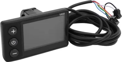 Image de POENVFPO Ecran LCD pour v?los ?lectriques, avec support de montage, mat?riau ABS, Compatible avec les v?los ?lectriques 24 V, 36 V, 48 V, 60 V (universels)