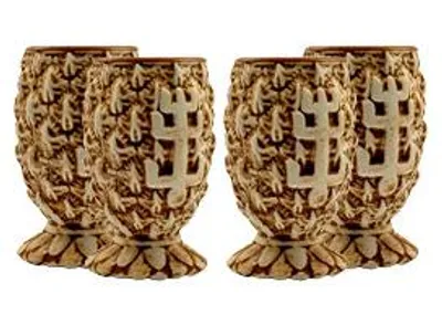Produktbild von Plantation Rum Glas 4er Set Stiggins Shot Gläser 4x Tonglas für 2cl / 4cl