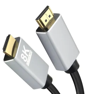 Produktbild von helos Anschlusskabel, HDMI Stecker/Stecker, PREMIUM 8K, 1,0m, schwarz