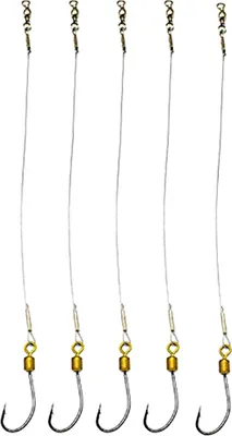 Produktbild von 5 Stück Anti-Biss-Edelstahl-Drahtvorfach Angel-Rigs Haken Line Tackle-Tool-12*