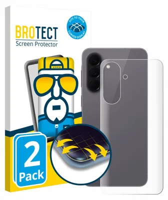Produktbild von 2x BROTECT Fullscreen Schutzfolie für Samsung Galaxy A57 5G (Rückseite) Displayschutz Folie Fullcover Klar Transparent