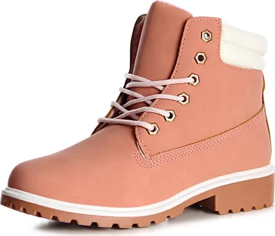 Produktbild von topschuhe24 971 Damen Worker Boots Stiefeletten Schnürer, Farbe:Rosa, Größe:37 EU