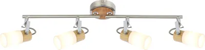 Produktbild von GLOBO LED Deckenleuchte Deckenlampe Deckenstrahler Wohnzimmer Holz 56606-4