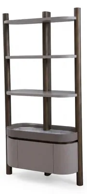 Productafbeelding van Standaardrek, modern design, houtlook, open vakken, elegante woonstijl