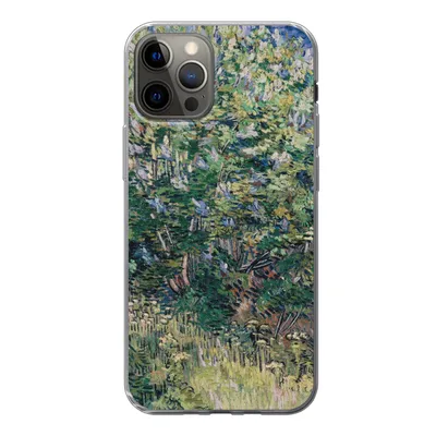 Produktbild von MuchoWow® Handyhülle Schutzhülle Hülle für iPhone 12 Pro Fliederbusch - Vincent van Gogh Silikon Softcase Handy Hülle - Abdeckung