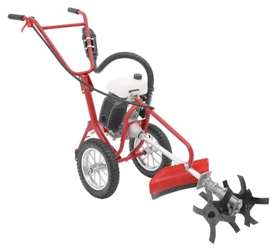 Imagen del producto de Desmalezadora a gasolina - 63cc, 4 CV - Motor de 4 tiempos - Profundidad de trabajo de 10 cm