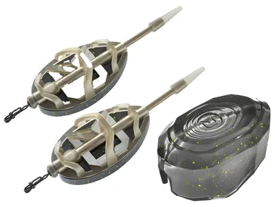 Produktbild von Delphin Quix Method Feeder Futterkorb 2+1 Set 30g - Feederangeln Süßwasser