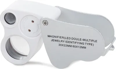 Obrázek produktu pro Verk Skládací mineralogická lupa LED - zvětšení 30,60x