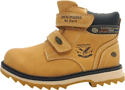Immagine prodotto di Dockers by Gerli: Scarpe per bambini, modelli da uomo, stivali, stivali con chiusura a velcro, color beige, adatti al tempo libero