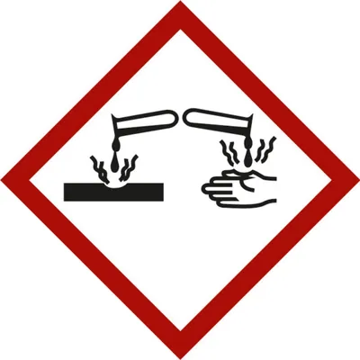 Produktbild von Gefahrstoffsymbolätzwirkung, Typ: 04105