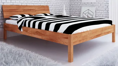 Produktbild von Buche-Bett massiv | 160 x 200 cm | Kernbuche | Geölt | Natur