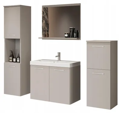 Image de Armoires de salle de bain MIKSA - couleur beige