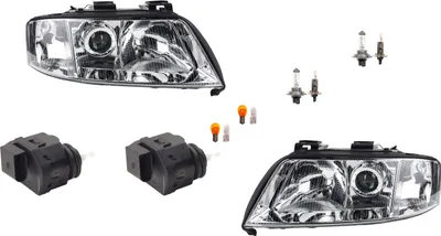 Obrázok produktu pre Johns, svetlomety vhodné pre Audi A6 4B 01/97-09/99 Leuch. ?avé pravé + servomotor