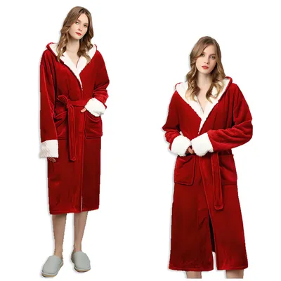 Obrázok produktu pre MÄKKÝ TEPLÝ PLYŠOVÝ ŽUPAN PRE ŽENY, hrubý, L/XL