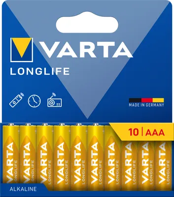 Produktbild von VARTA Alkaline Batterie "LONGLIFE" Micro AAA 10er