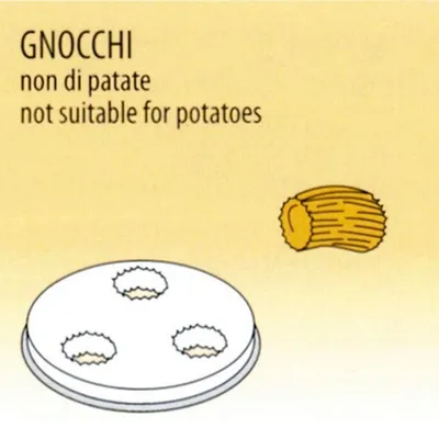 Produktbild von Nudelform Gnocchi für Nudelmaschine 2,5kg bis 4kg