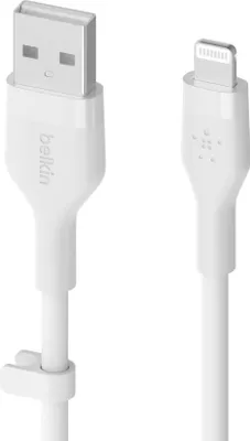 Produktbild von Belkin Flex Lightning/USB-A 3m mfi zert., weiß     CAA008bt3MWH