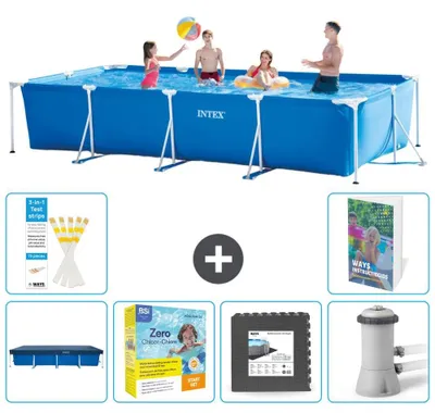 Productafbeelding van Rechthoekig framezwembad - 450x220x84 cm - 5-delig, model S85