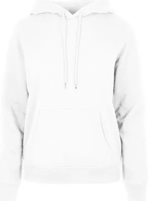 Produktbild von Build Your Brand Basic BB007 | LadiesŽ Basic Hoody Regular Fit Kängurutasche - Farbe: White - Größe: XL