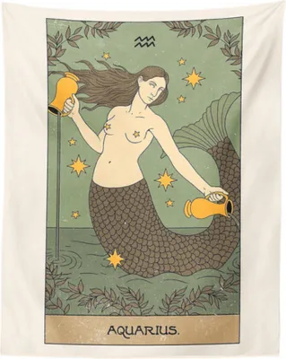 Obrázek produktu pro 130cm x 150cm Zvěrokruh tapiserie, 12 souhvězdí, tapiserie, astrologie, čarodějnictví, závěsná tapiserie, tapiserie do ložnice