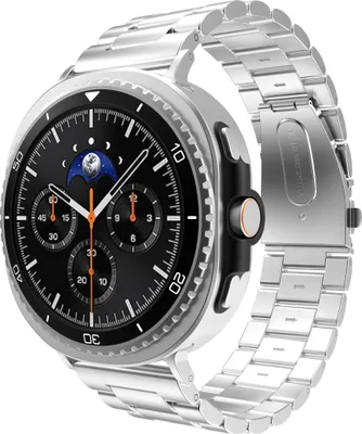 Image de Bracelet PrimeSteel pour Samsung Galaxy Watch8 / Watch8 Classic, argent