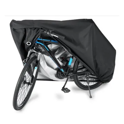 Obrázok produktu pre Plachta na garážovanie bicyklov, nepremokavý kryt na 2 bicykle, ochrana proti UV žiareniu, ochrana proti prachu, ochrana proti poveternostným vplyvom 200x70x110cm