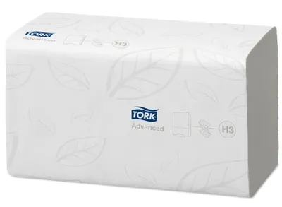 Produktbild von TORK Advanced Handtuchpapier 230 x 230 mm weiß Z-Falz
