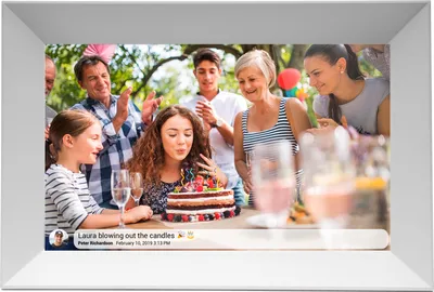 Immagine prodotto di Inter Sales Denver PFF-1063WHITE - 25,6 cm (10,1 pollici) - 1920 x 1080 pixel - IPS - JPEG - 16 GB - MicroSD (TransFlash)