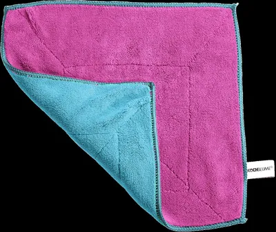Produktbild von Kochblume Microfasertuch - 30x30 cm türkis-pink