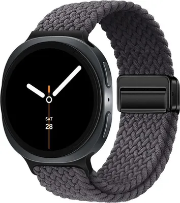 Produktbild von Magnetverschluss Nylon Armband für Samsung Galaxy Watch 8 / 8 Classic Loop Grau