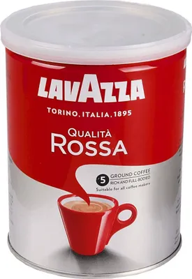 Produktbild von Lavazza Qualità Rossa 250g, 250 g, Medium geröstet, Americano, Espresso, Arabica and Robusta, 1 Stück(e), Dose