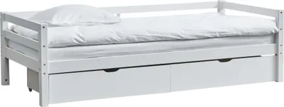 Immagine prodotto di FURNLUX Letto singolo per bambini Actim White 90x200cm / Colore principale: Bianco / Dimensioni: 98 x 60 x 208 cm