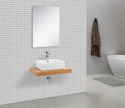 Produktbild von Waschtischkonsole 75 x 50 cm (Eiche)