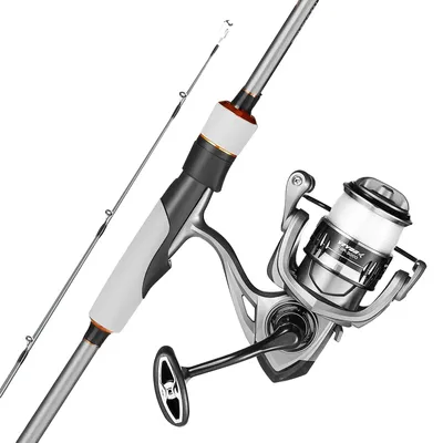 Produktbild von VEVOR Rute und Angelrolle Combo, IM7 Carbonfaser Baitcasting Ruten- und Rollen-Combo, Bass Angelrute mit 6+1 BB System, 7.0:1 Übersetzungsverhältnis, Korkgriff, Edelstahlringe mit Keramikeinsätzen, 6.5 ft/2 m-c, Mittel-a