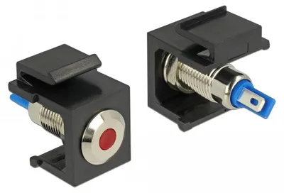 Immagine prodotto di DELOCK Keystone LED Rot 6 V flach bk