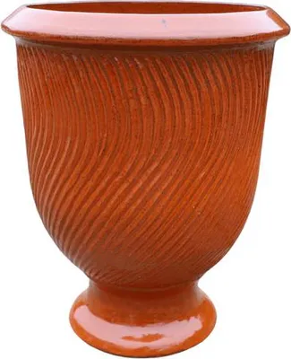 Produktbild von Pflanzkübel aus Keramik Provencelia MORGANE Herbstorange, Ø42 cm x H52 cm, frostbeständig