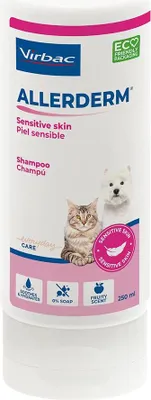 Produktbild von Virbac Allerderm Shampoo Für Normale Haut 250ml Weiß Weiß One Size
