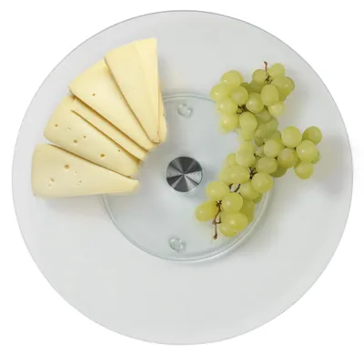 Image de STONELINE® Plat de service tournant en verre Plateau à tarte 32 cm | Transparent