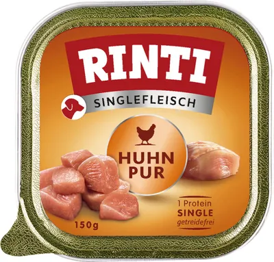 Image de Rinti 150gx10 Viande unique Poulet pur Barquette