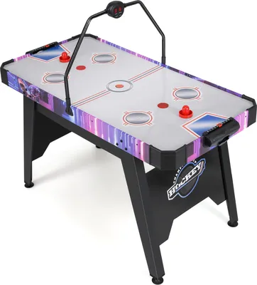Immagine prodotto di Tavolo da air hockey COSTWAY, tavolo da air hockey elettrico con display digitale a LED, motore da 12 V, 2 bastoni e 2 dischi, hockey da tavolo, air hockey speed hockey