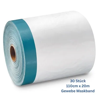 Produktbild von Profitape Gewebe Maskband mit Abdeckfolie für Malerarbeiten I 110 cm x 20 m, KI-generiertes Bild