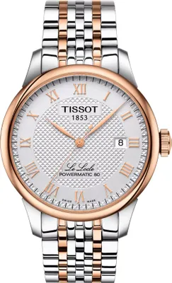 Produktbild von Tissot Le Locle Powermatic 80 Herrenuhr silber roségold T006.407.22.033.00