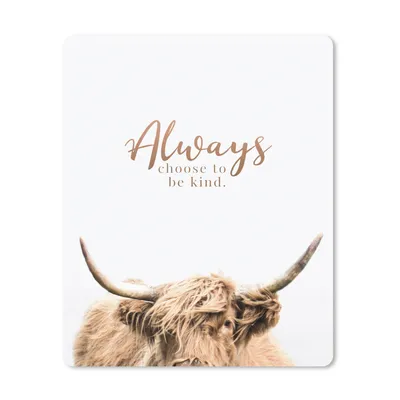 Produktbild von MuchoWow® Mauspad Mousepad Schottischer Highlander - Zitate - Hörner 30x40 cm - Mousepads - Maus Mat - Pad - Mausunterlage - Mausmatten