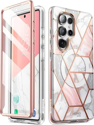 Produktbild von I-Blason, Vollschutz Marmor für Samsung Galaxy S25 Ultra, Kollektion Cosmo, Bunt