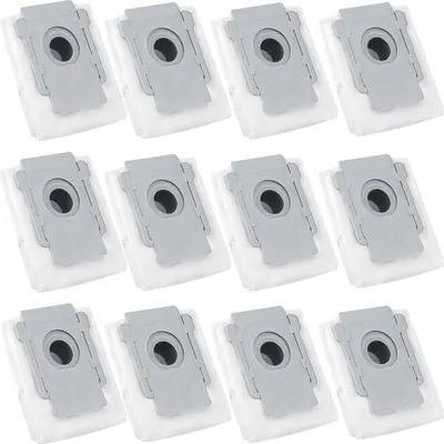 Produktbild von 12er-Pack Staubsaugerbeutel für iRobot Roomba I & S Serie I7 I7+/Plus (7550) I3+ (3550) I6+ (6550) I8+ (8550) S9+ (9550) Clean Base Automatische Schmutzentsorgungsbeutel