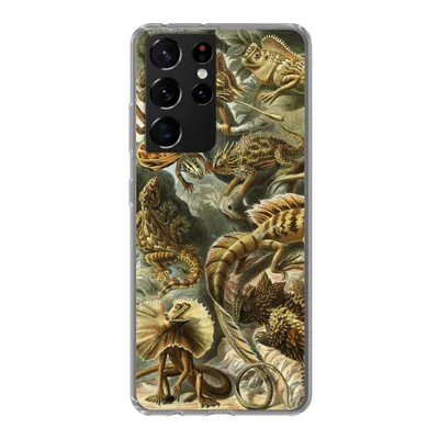 Produktbild von MuchoWow® Handyhülle Schutzhülle Hülle für Samsung Galaxy S21 Ultra Lacertilia - Alte Meister - Kunst Silikon Softcase Handy Hülle - Mobiltelefon