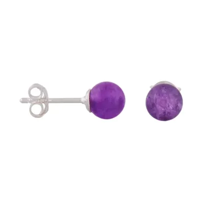 Produktbild von Ohrstecker Ohrring ca. 6mm Amethyst Silber 925