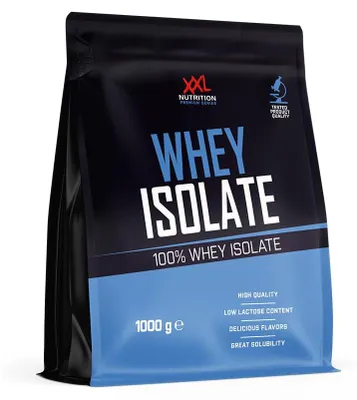 Produktbild von Whey Protein Isolat Eiweißpulver | XXL Nutrition Whey Isolate Vanille 1000 g | Shake mit nur 0,8% Laktose für Muskelaufbau & Diät