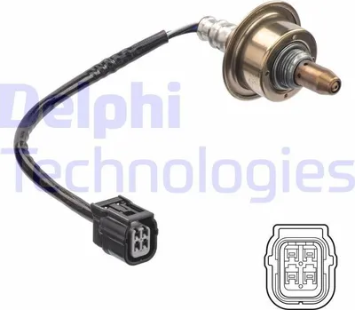 Produktbild von DELPHI Lambdasonde für HONDA CIVIC VIII Hatchback (FN, FK) Beheizt 265mm ES21178-12B1